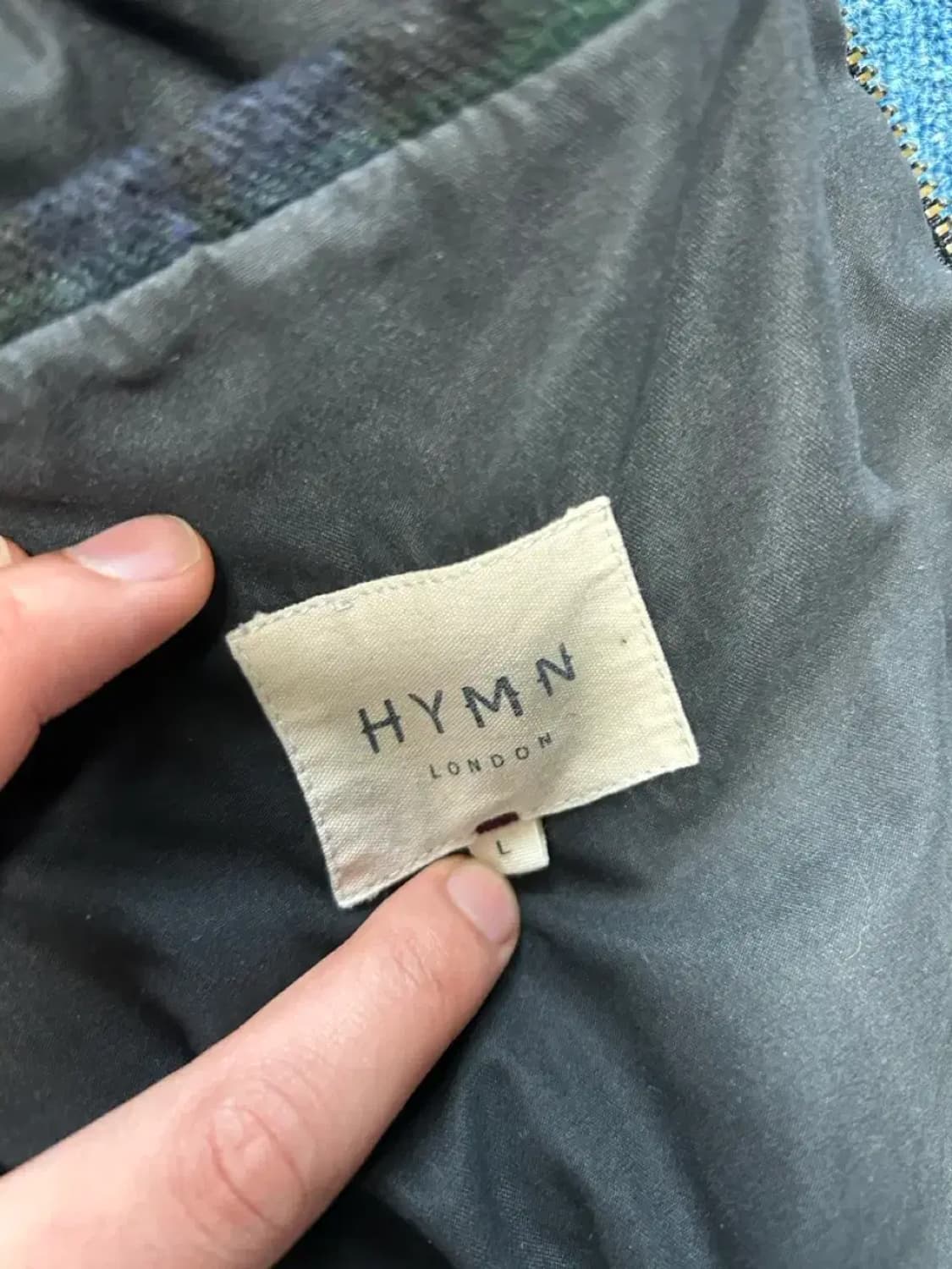 HYMN 타탄체크 봄버점퍼L 상품이미지2