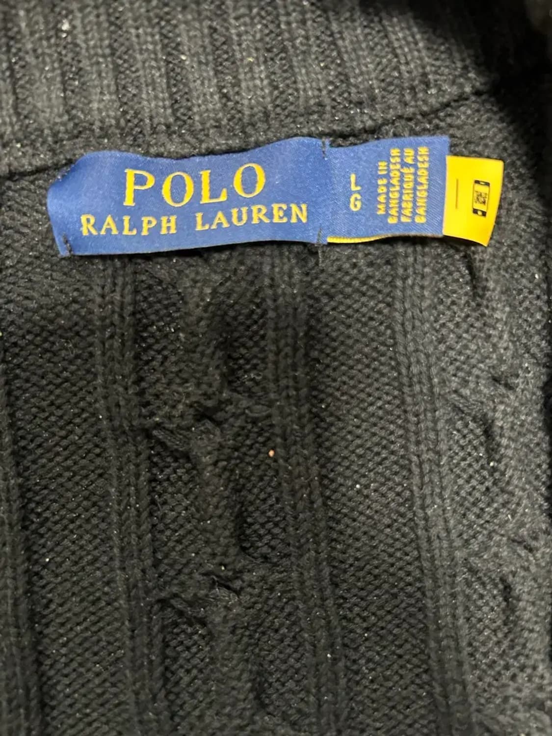 폴로랄프로렌 신형 케이블 하프집업 니트L 상품이미지2