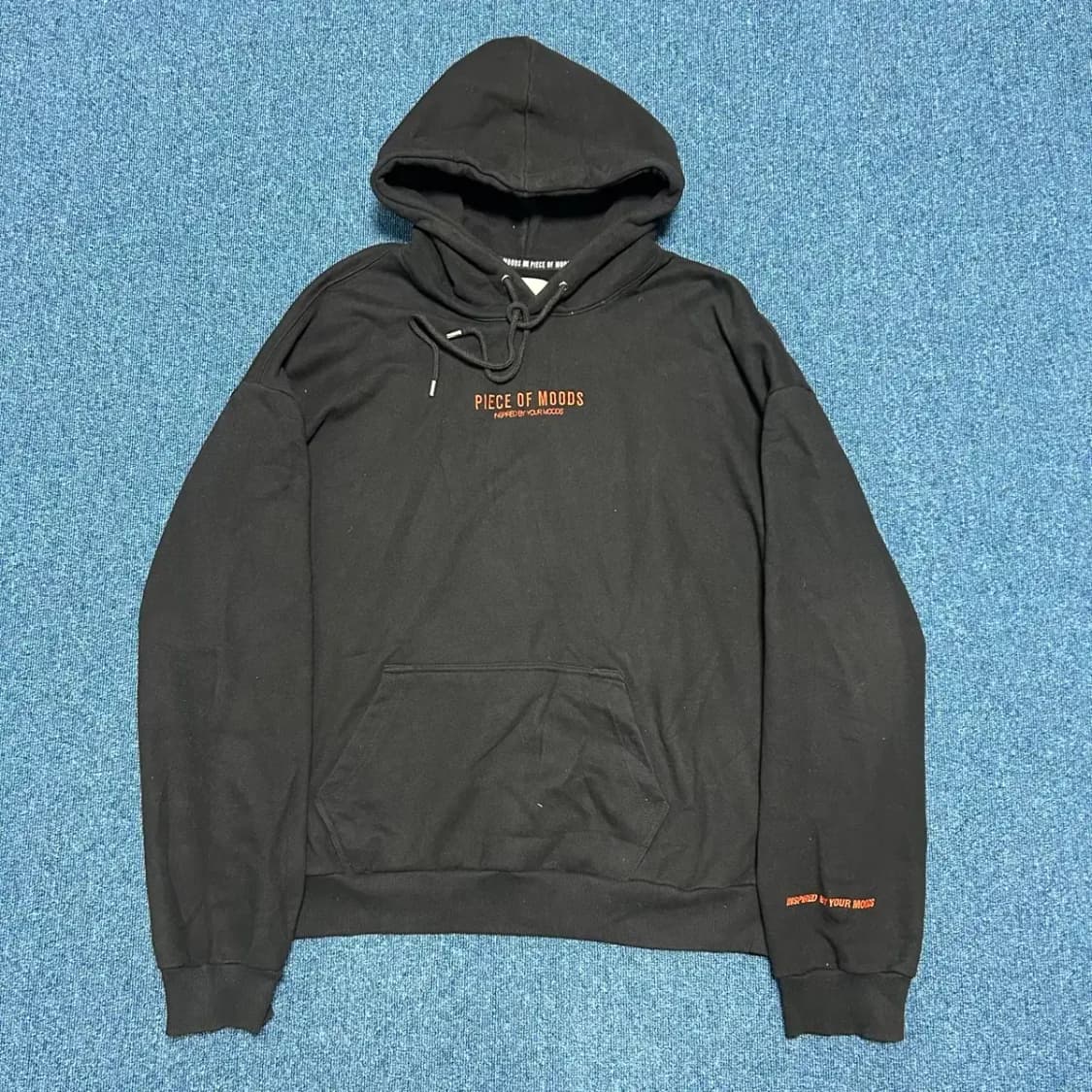 피스오브무드 블랙 후드티 2 상품이미지1