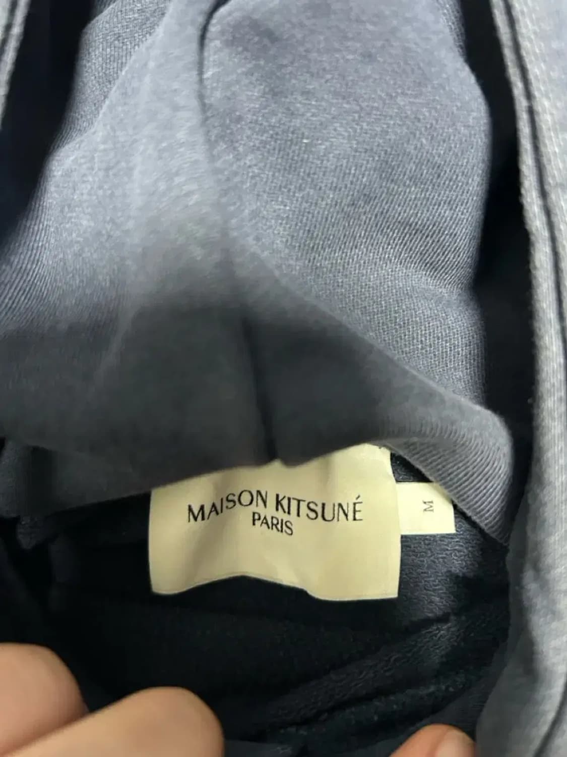 메종키츠네 네이비 후드티M 상품이미지2