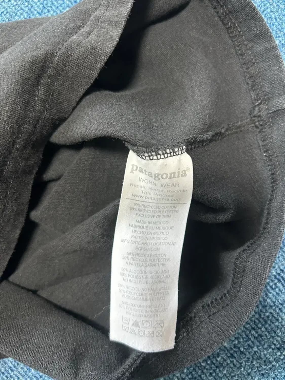 파타고니아 블랙 반팔티XL 상품이미지4
