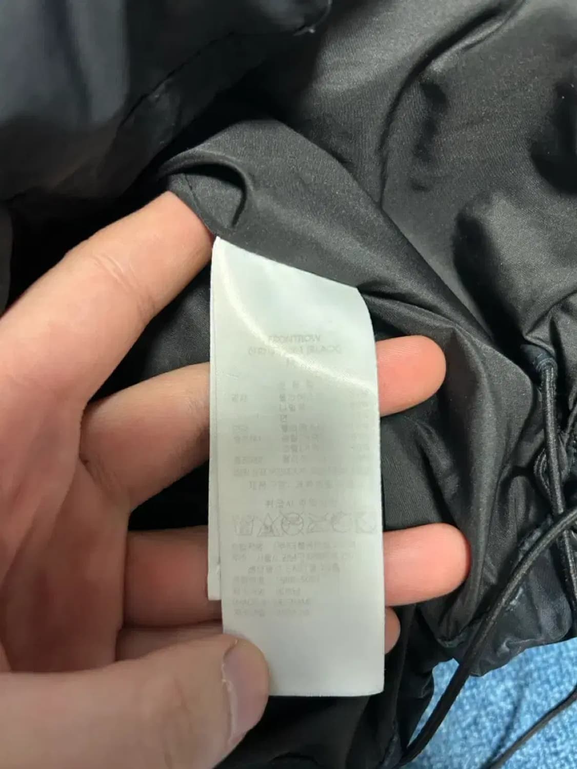 프론트로우 니트 카라 푸퍼  구스다운 숏패딩M 상품이미지6