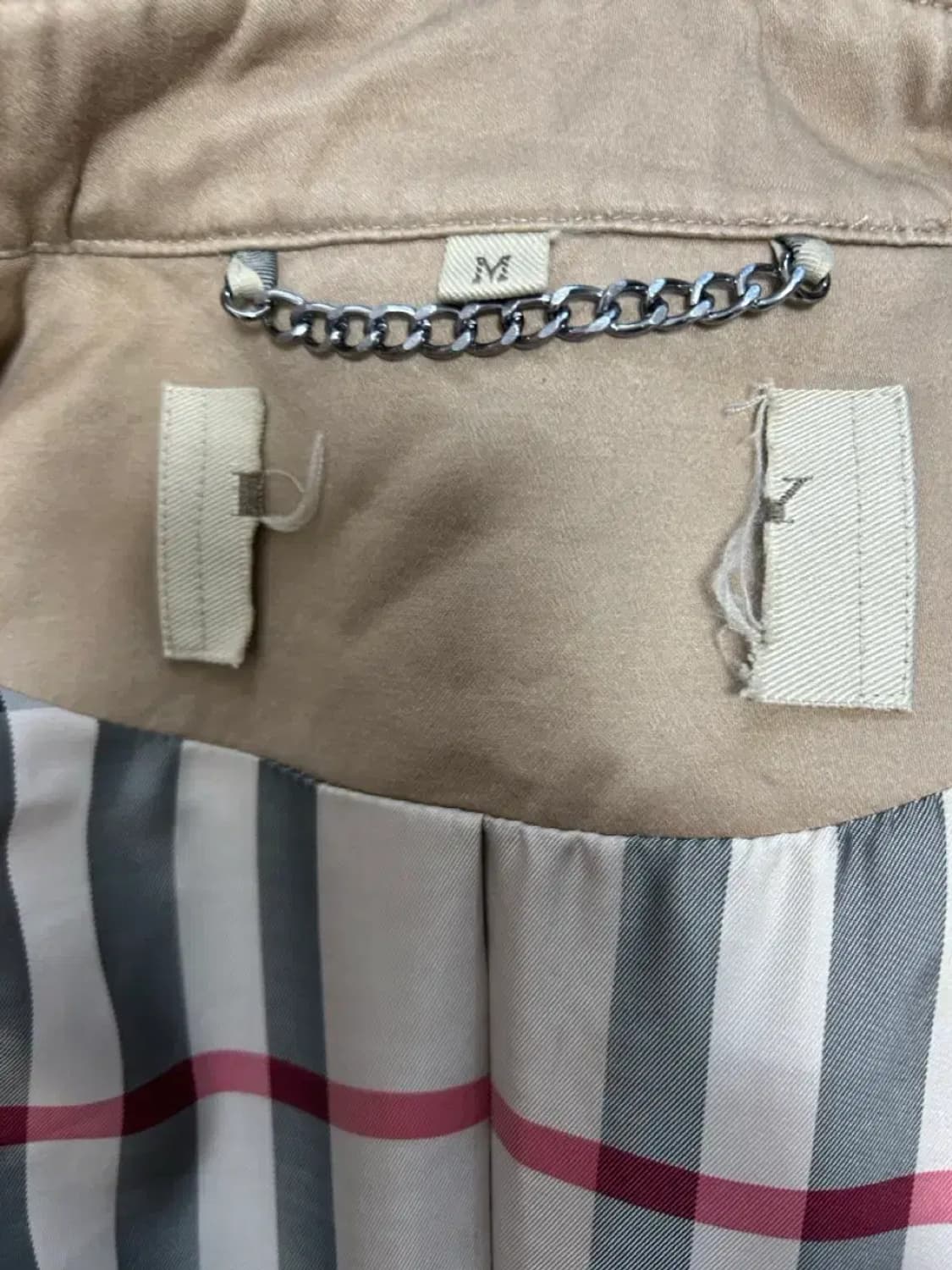 버버리 니트 트렌치 코트M 상품이미지2