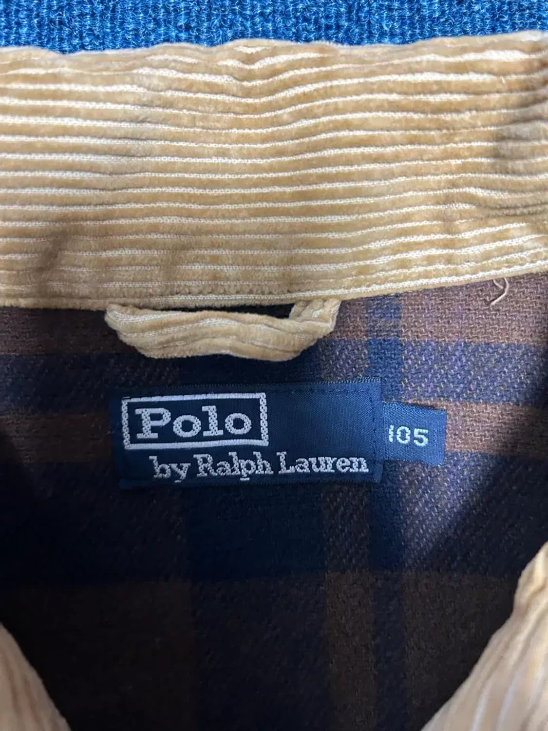 폴로랄프로렌 코듀로이 블루종105 상품이미지2