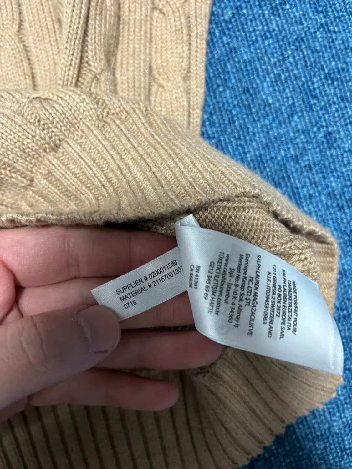 폴로랄프로렌 여성 케이블 니트S 상품이미지3