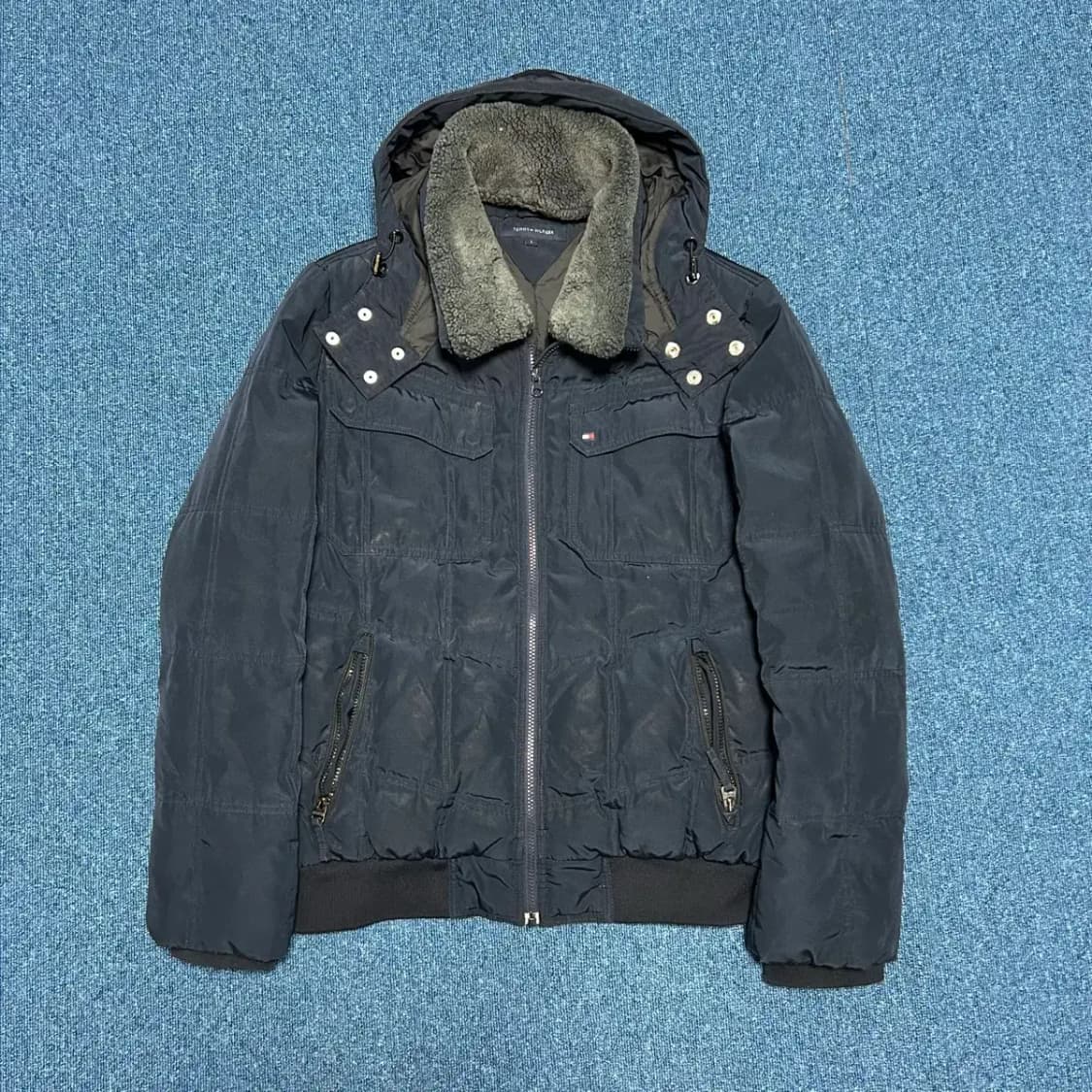 타미힐피거 다크네이비 패딩 점퍼L 상품이미지1