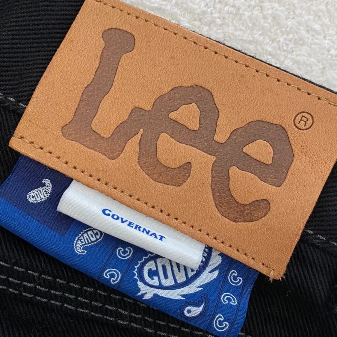 커버낫 X lee 테이퍼드 데님팬츠 바지 s 상품이미지9