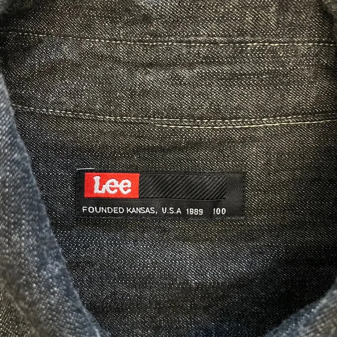 LEE 리 흑청 여성 데님셔츠 100 상품이미지4
