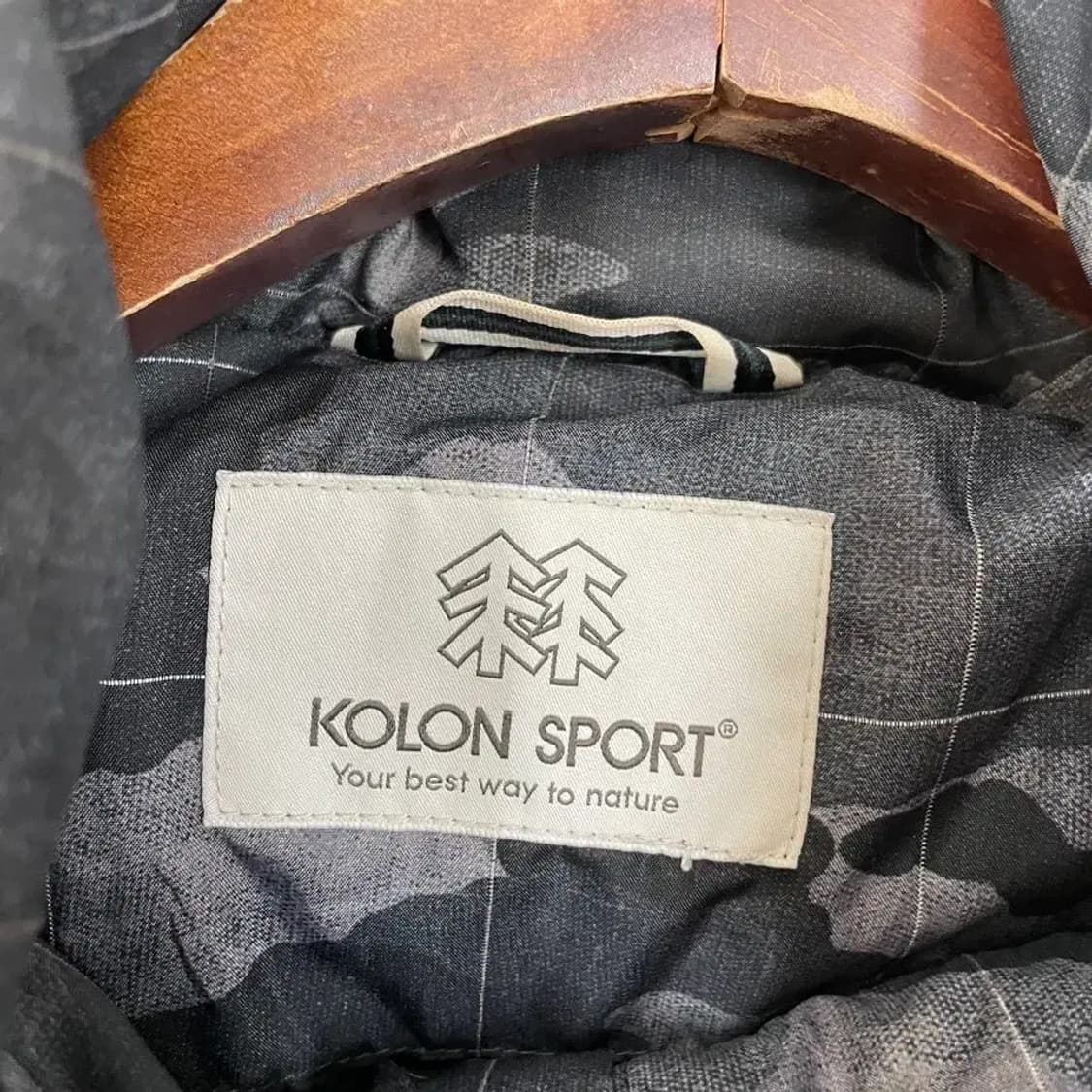 XXL 코오롱 남성 카모 구스다운 패딩 110 상품이미지4