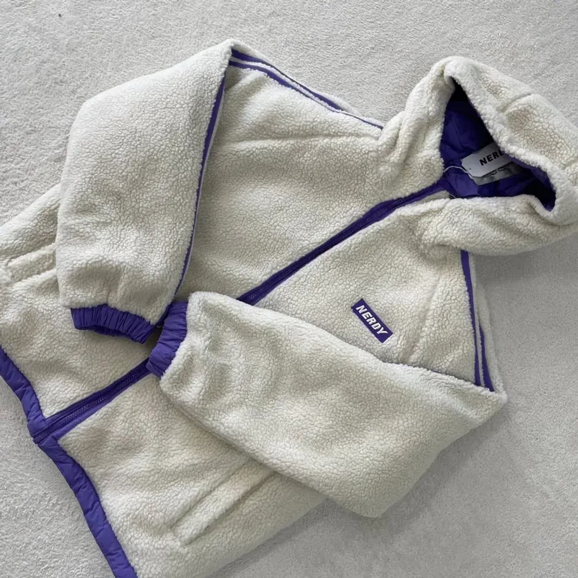 (새상품) M 널디 양면 패딩 후리스 자켓 상품이미지7