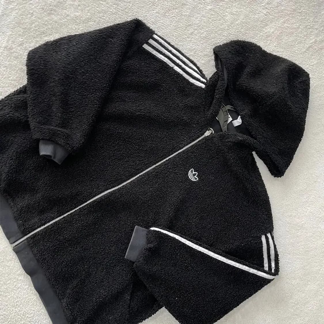 아디다스 여성 풀집 후리스자켓 파이어버드 상품이미지3