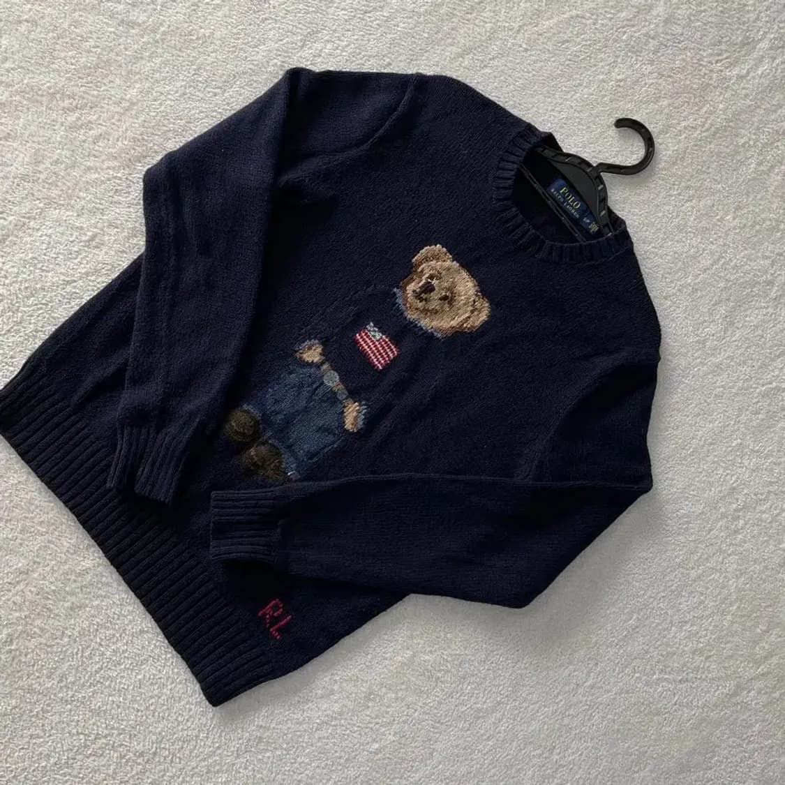 폴로 베어 성조기 니트 S 상품이미지3