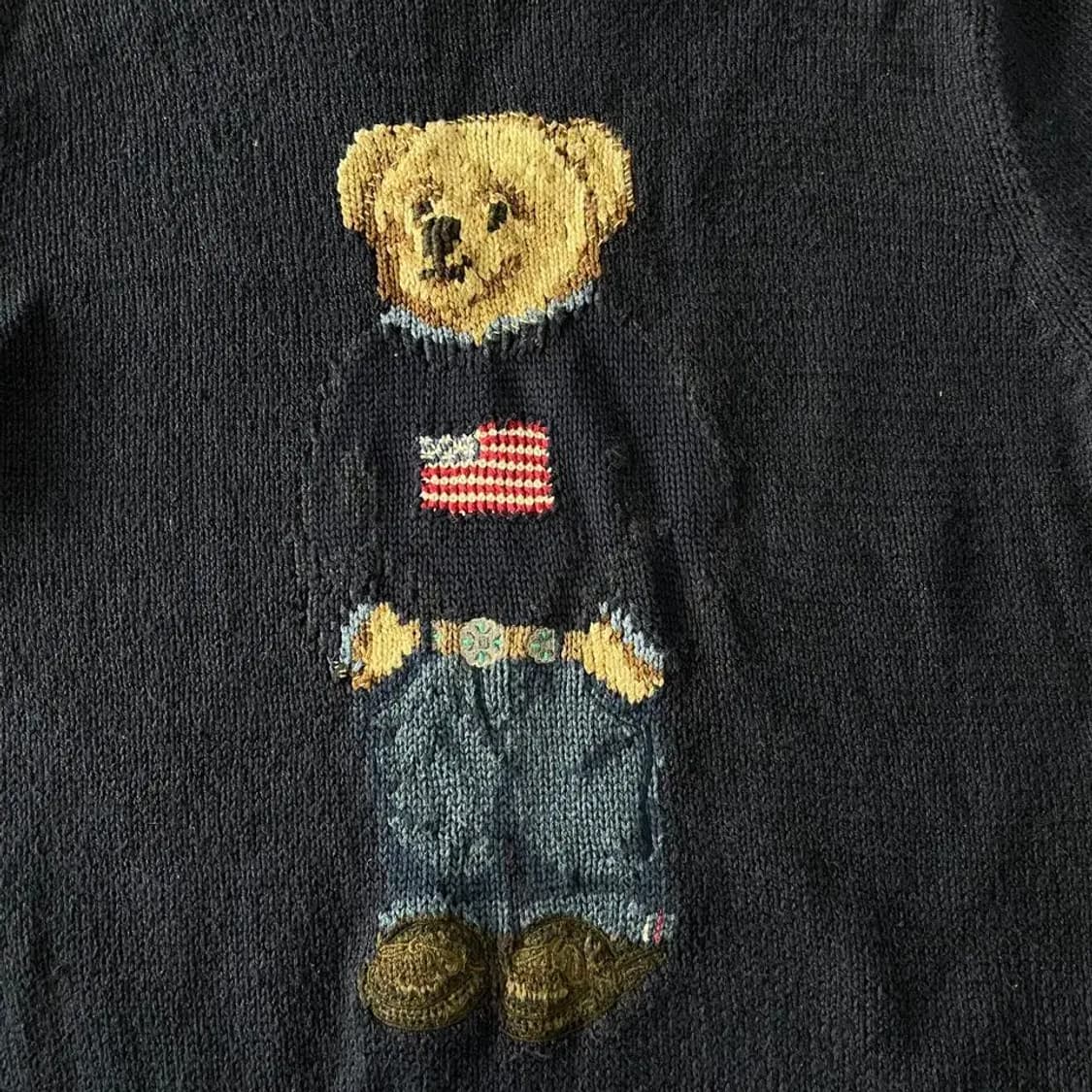 폴로 베어 성조기 니트 S 상품이미지8