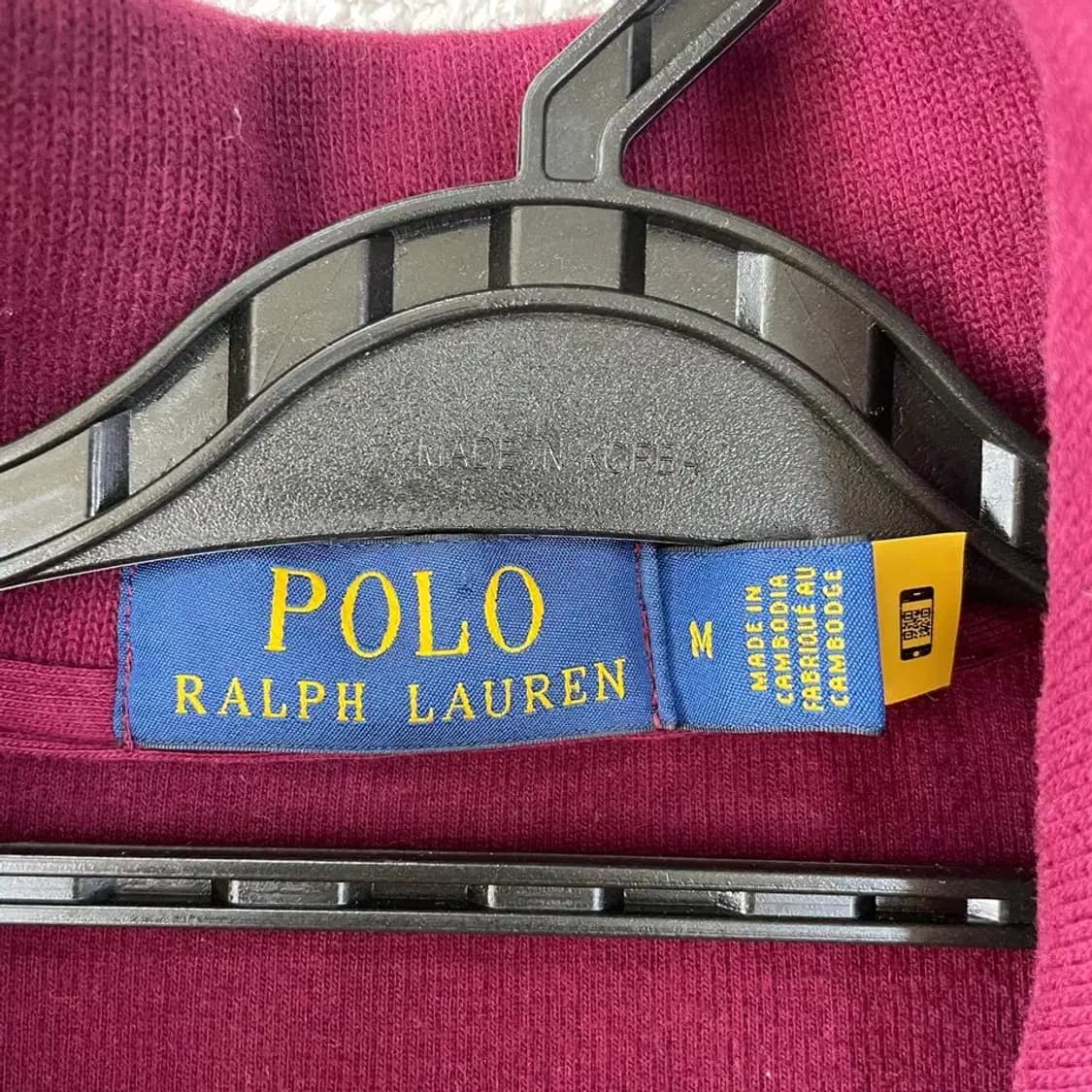 M 폴로 버건디 반집업 니트 상품이미지4