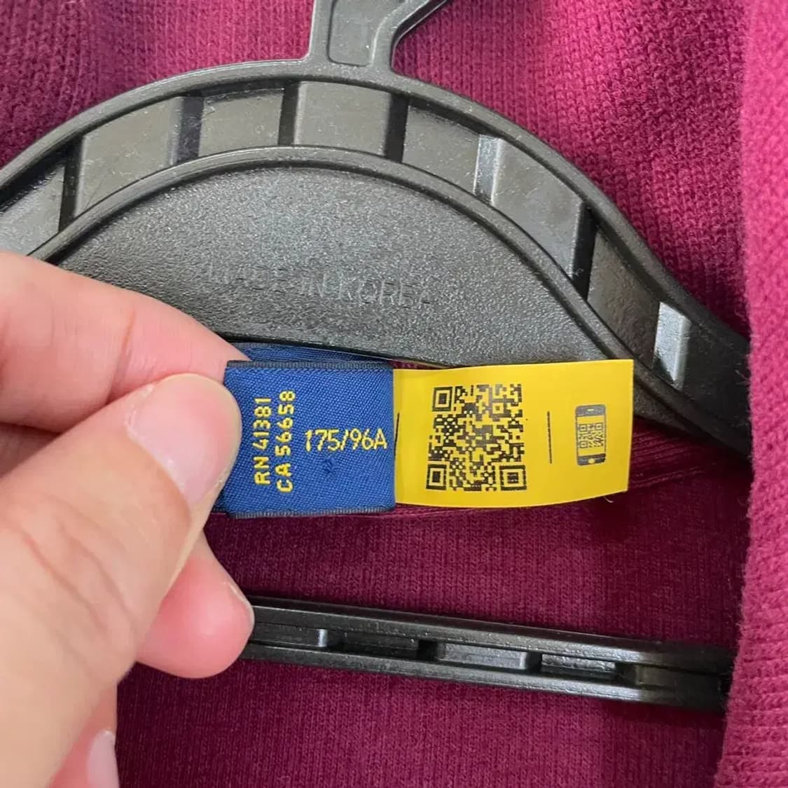 M 폴로 버건디 반집업 니트 상품이미지5