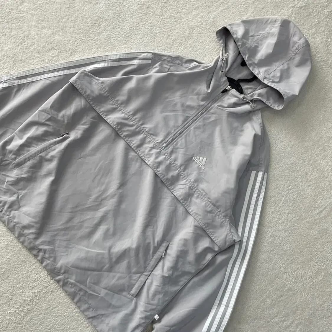L 아디다스 올드스쿨 아노락 바람막이 100-105 상품이미지3