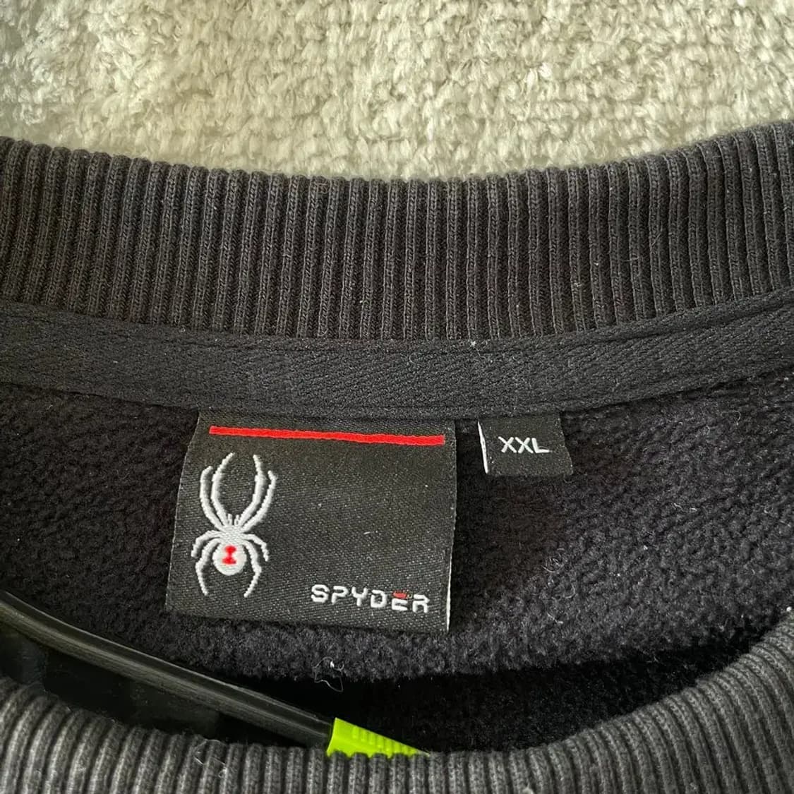 스파이더 블랙 맨투맨 XXL 110 상품이미지4