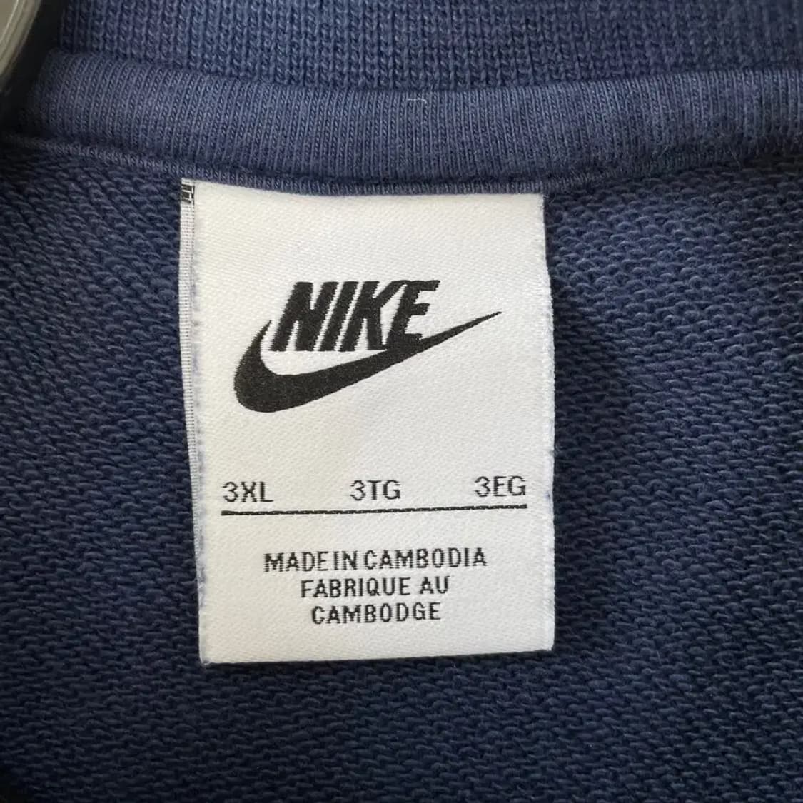 3XL 나이키 신형 맨투맨 네이비 빅사이즈 상품이미지4
