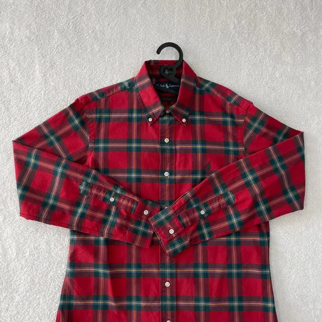 M 폴로 아이코닉 커스텀핏 체크셔츠 상품이미지2