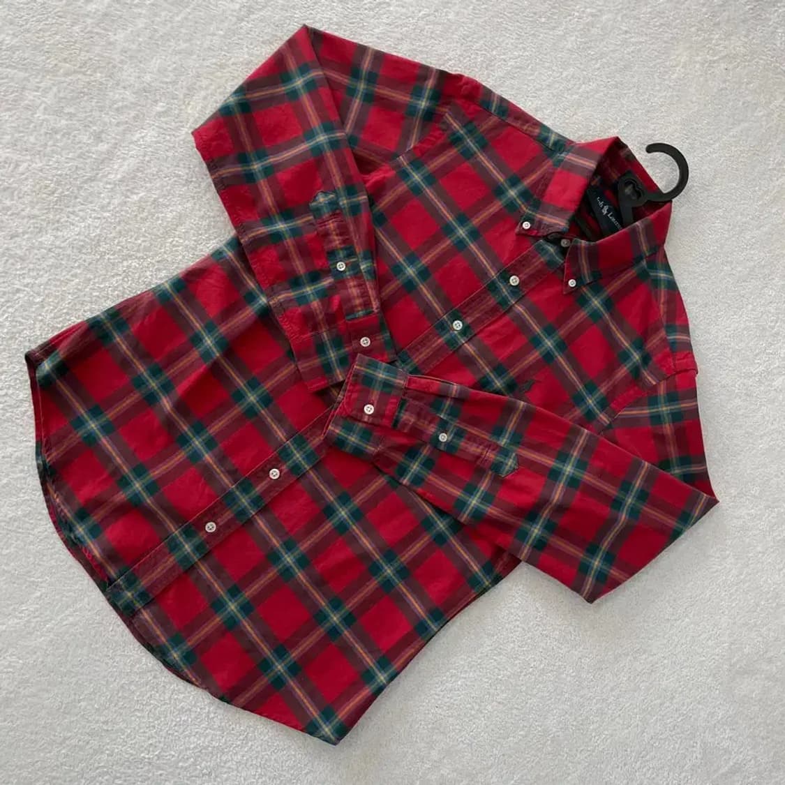 M 폴로 아이코닉 커스텀핏 체크셔츠 상품이미지3