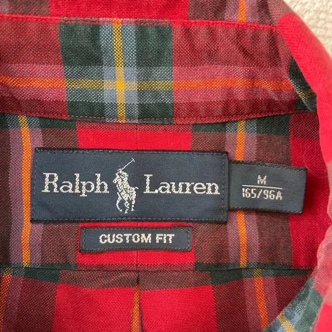 M 폴로 아이코닉 커스텀핏 체크셔츠 상품이미지4