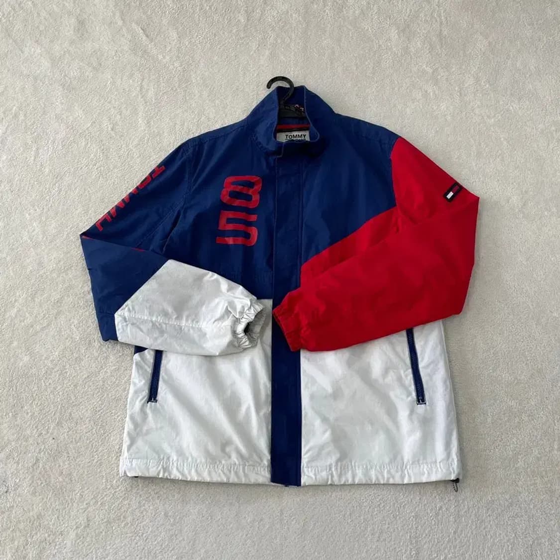 L 타미힐피거 컬러블록 바람막이 자켓 상품이미지1