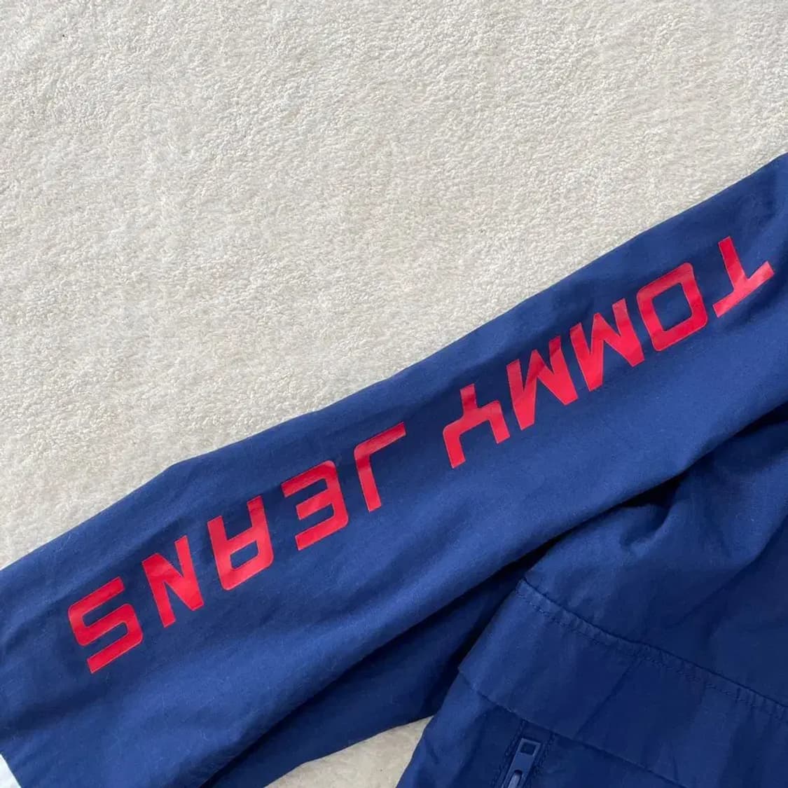 L 타미힐피거 컬러블록 바람막이 자켓 상품이미지5