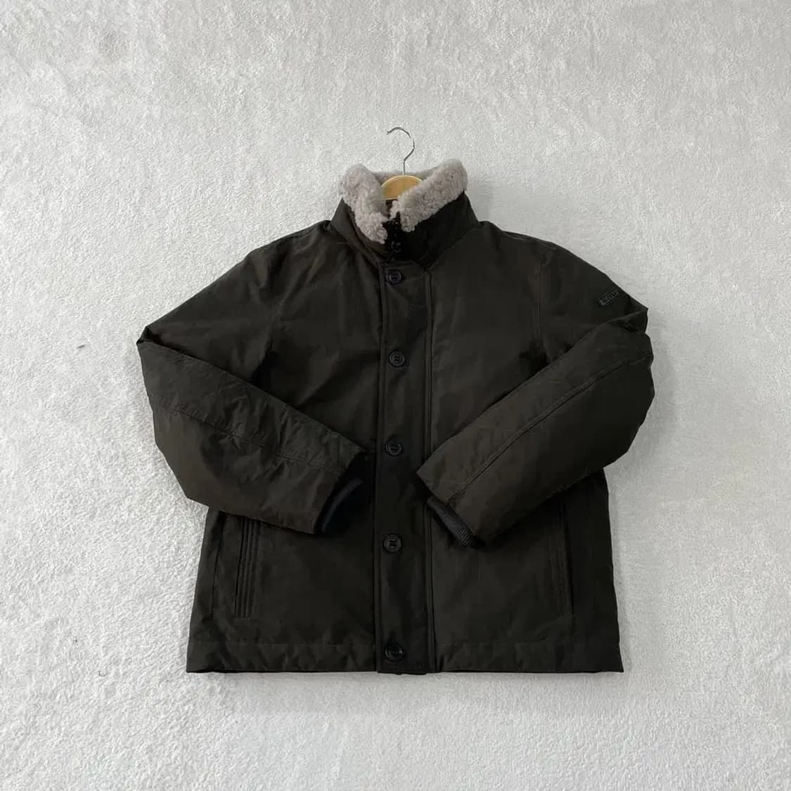 M 헤지스 2024 남성 구스다운 양털카라 패딩 95 상품이미지1