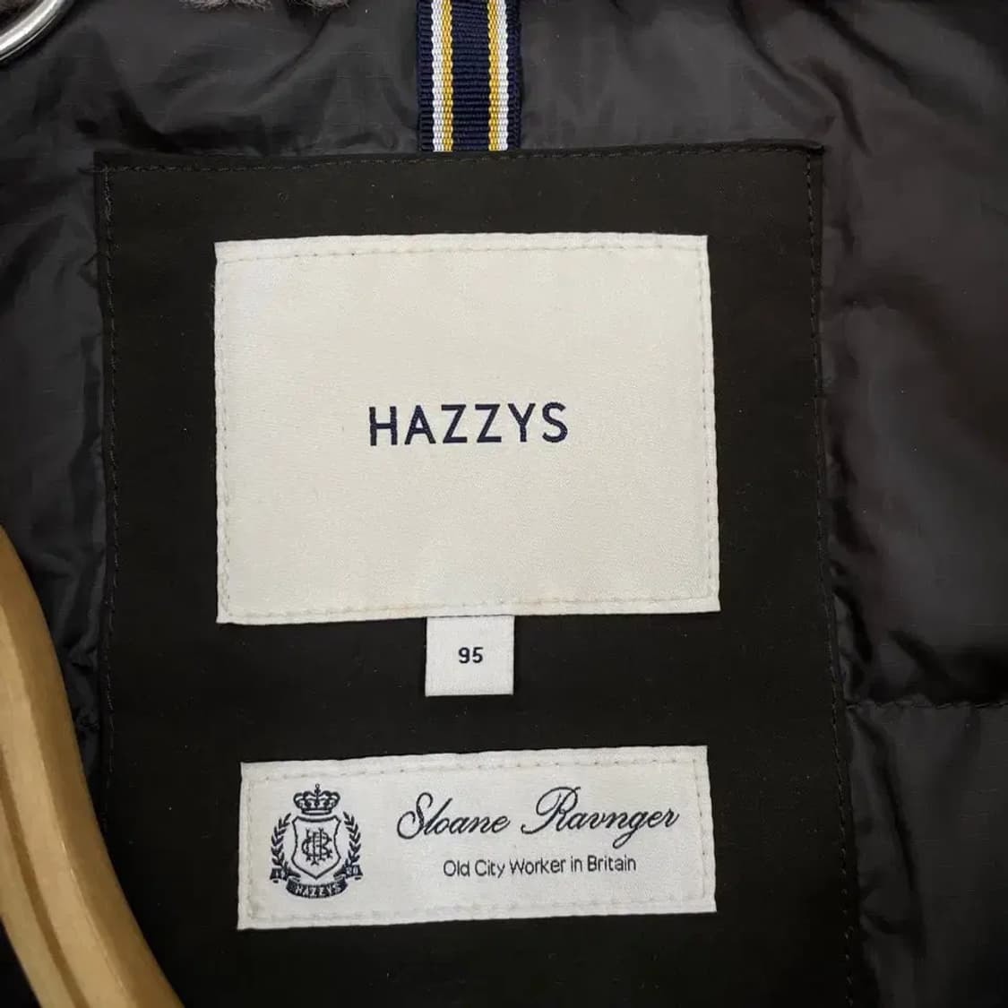 M 헤지스 2024 남성 구스다운 양털카라 패딩 95 상품이미지4