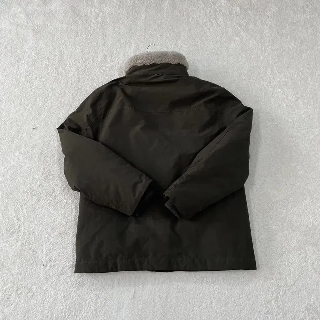 M 헤지스 2024 남성 구스다운 양털카라 패딩 95 상품이미지8