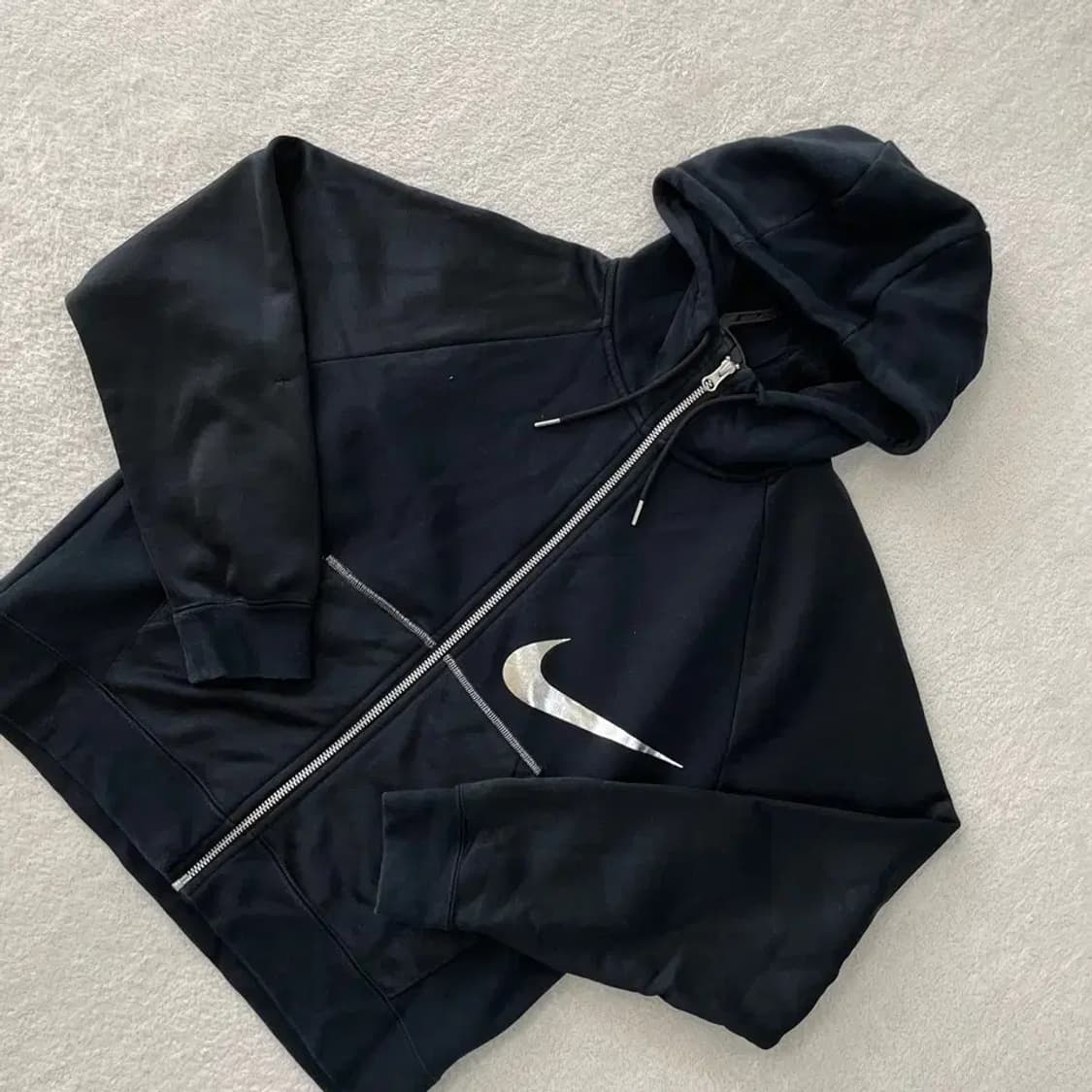 M 나이키 여성 신형 기모 후드집업 상품이미지3