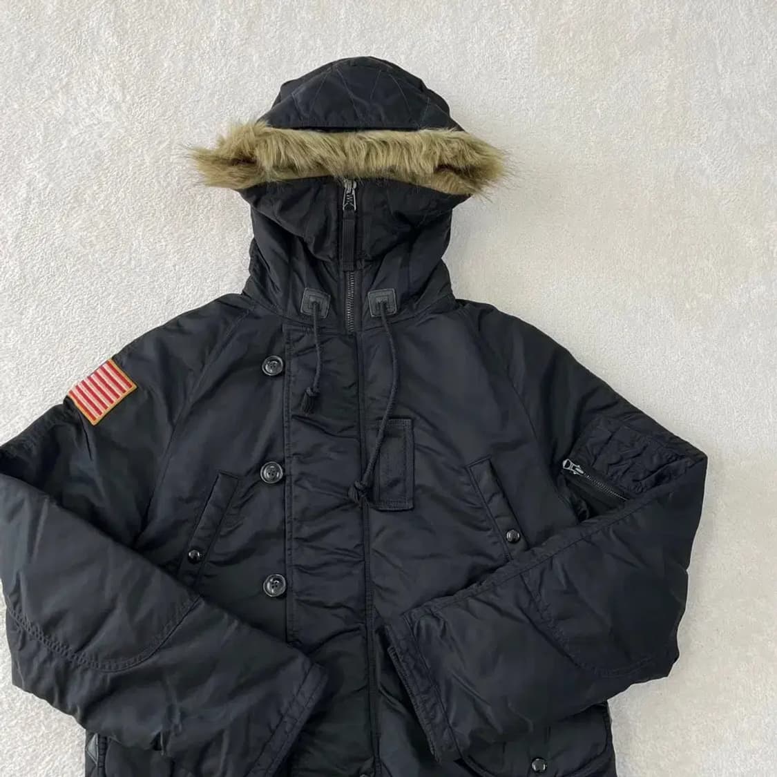 폴로 n3b 성조기 다운패딩 자켓 95-100 데님앤서플라이 상품이미지2