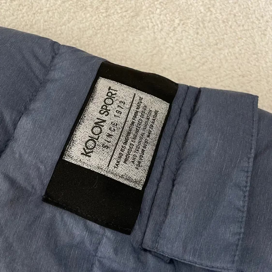 L 코오롱 남성 덕다운 경량패딩 100 상품이미지5