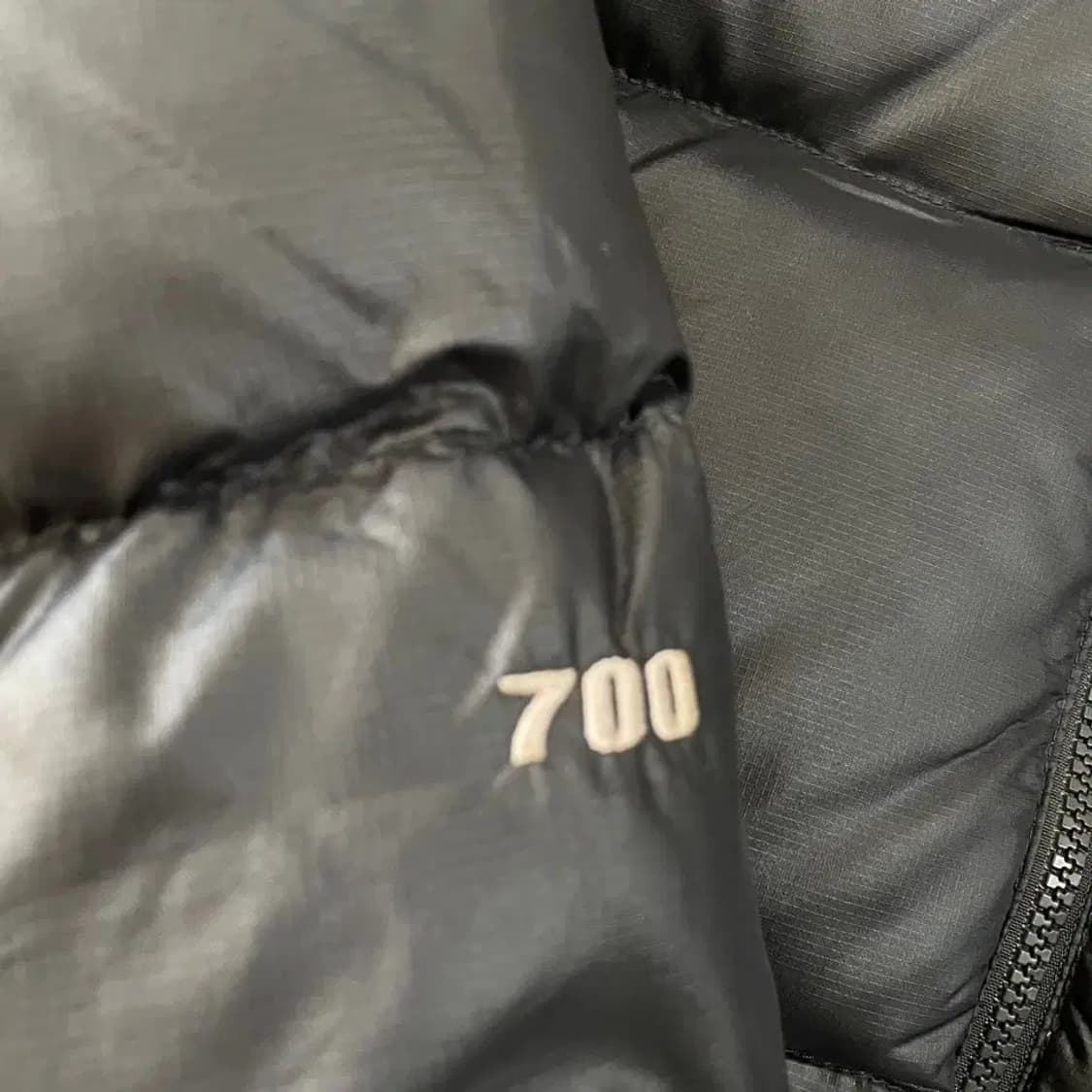 M 노스페이스 눕시 700 블랙 구스 패딩 95 상품이미지6