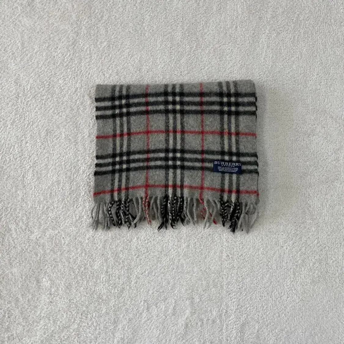 버버리 램스울 머플러 그레이 회색 상품이미지1