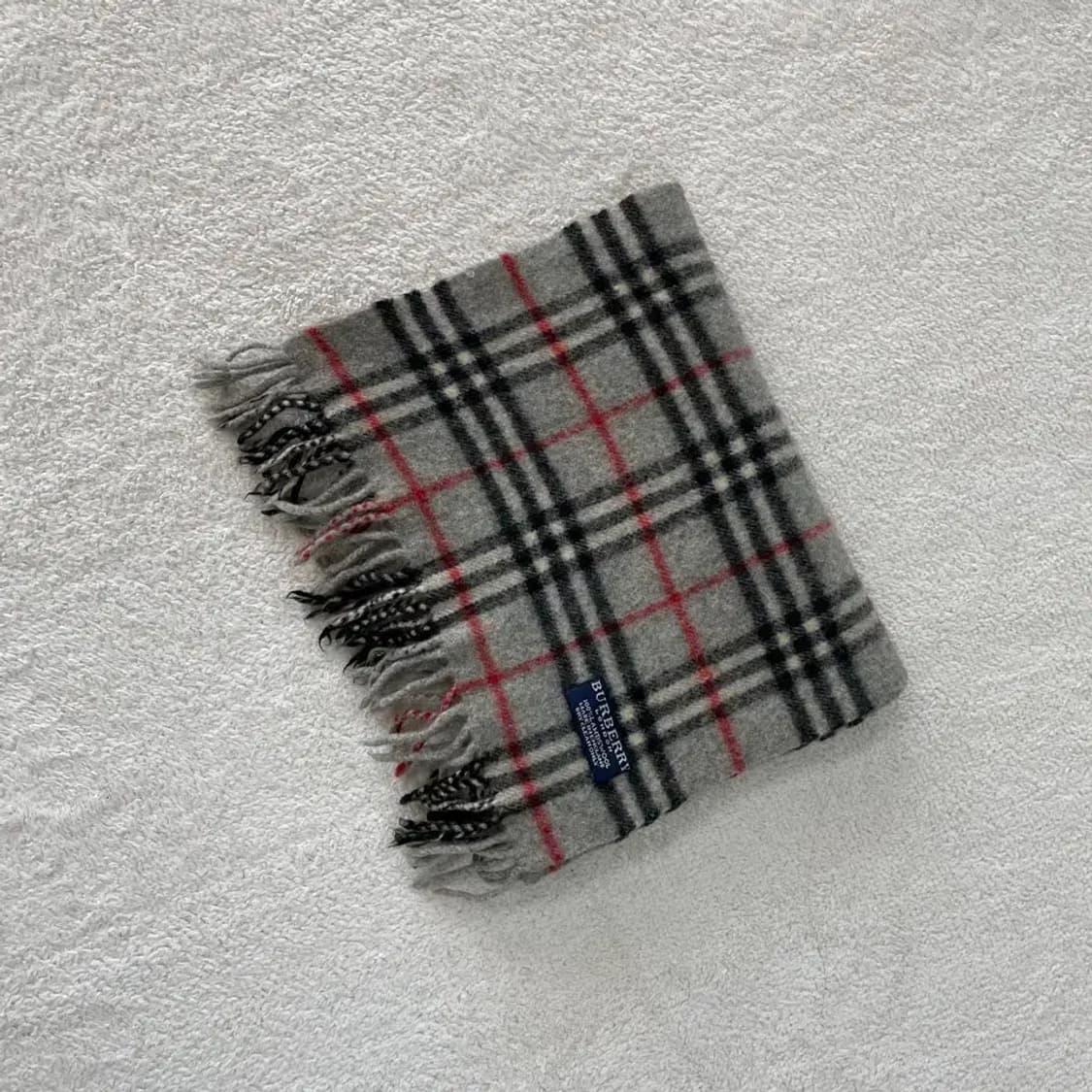 버버리 램스울 머플러 그레이 회색 상품이미지3