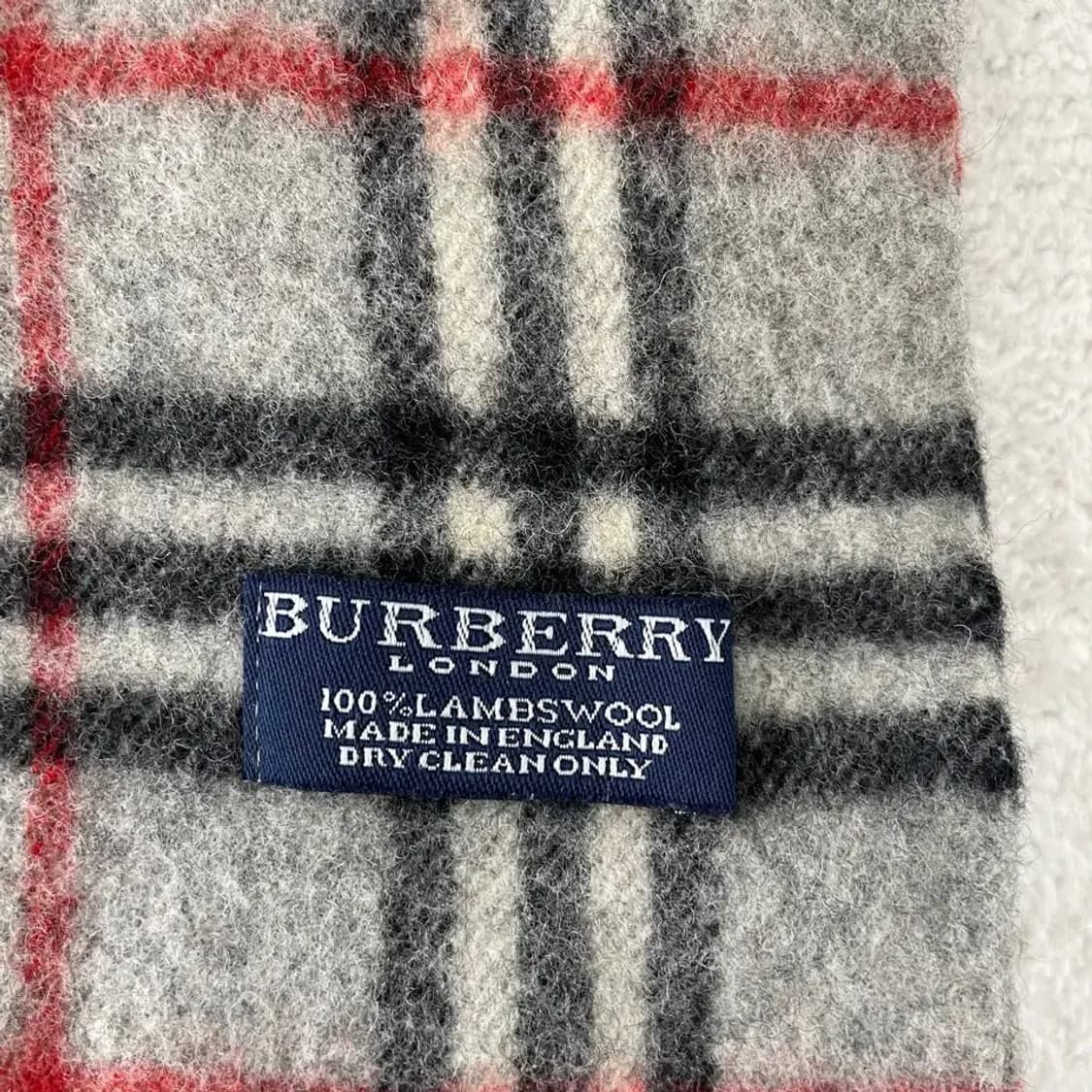버버리 램스울 머플러 그레이 회색 상품이미지4