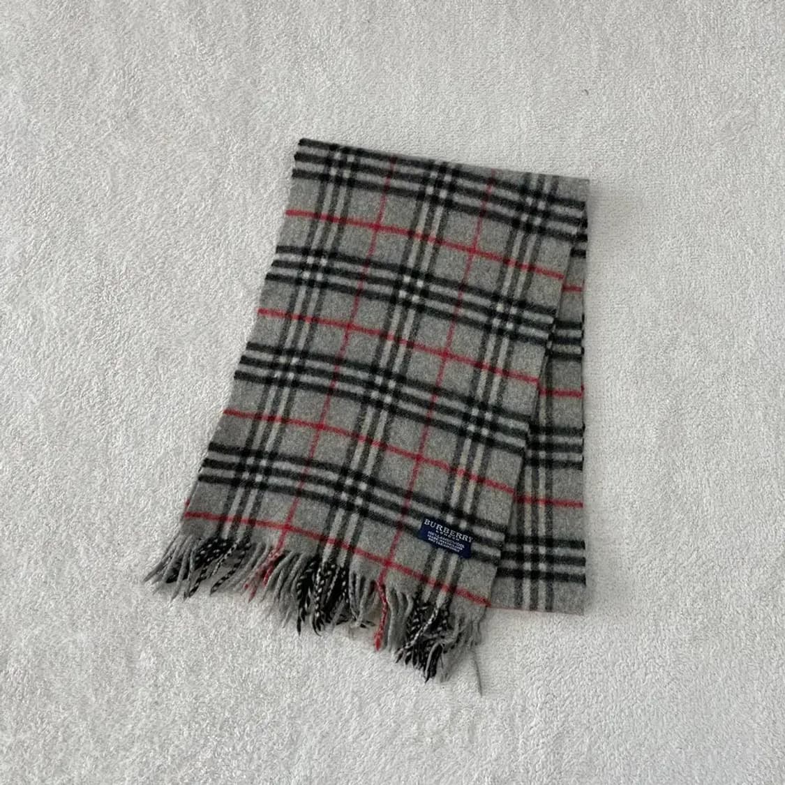 버버리 램스울 머플러 그레이 회색 상품이미지6