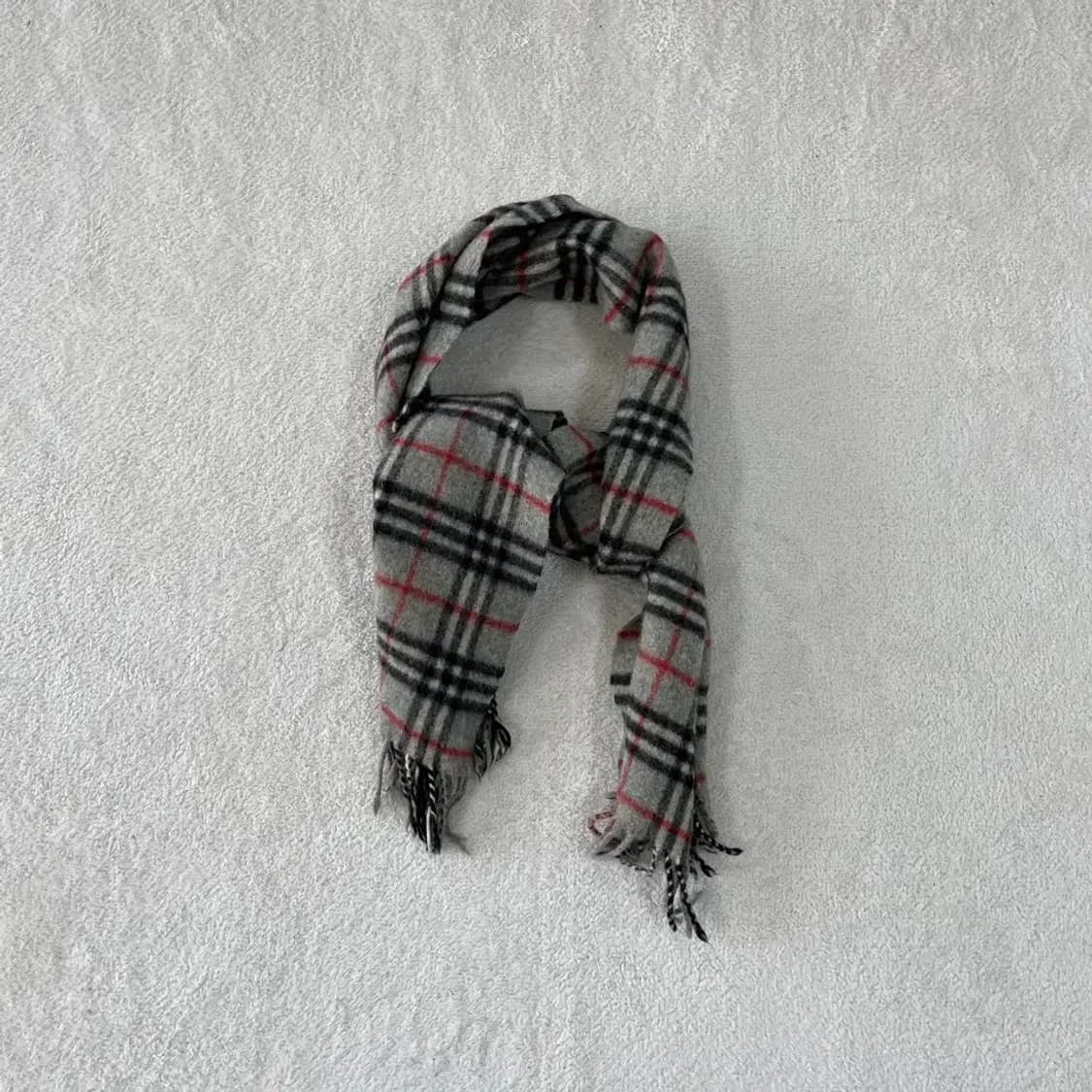 버버리 램스울 머플러 그레이 회색 상품이미지7