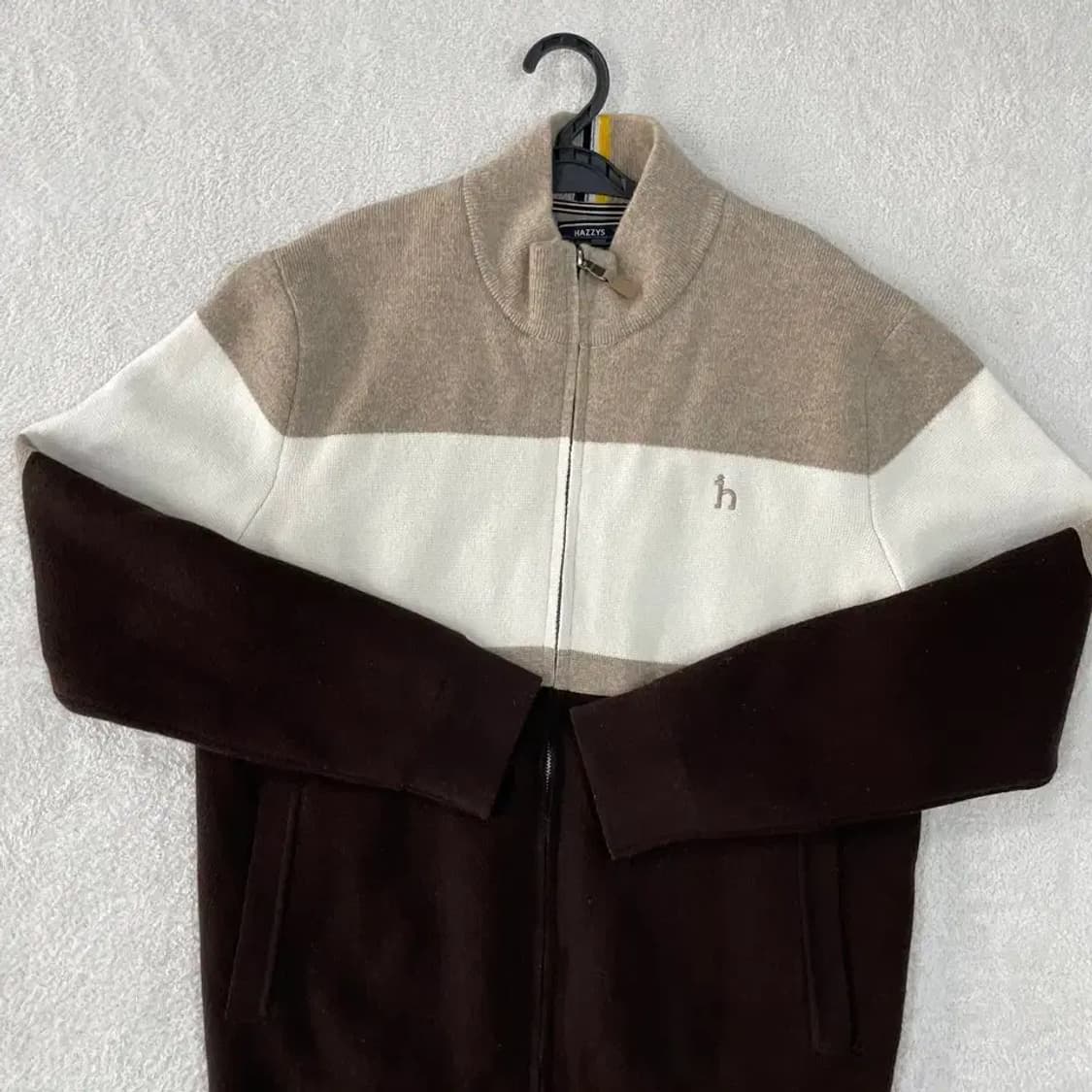 L 헤지스 남성 신형 울 방풍니트집업 자켓 100 상품이미지2