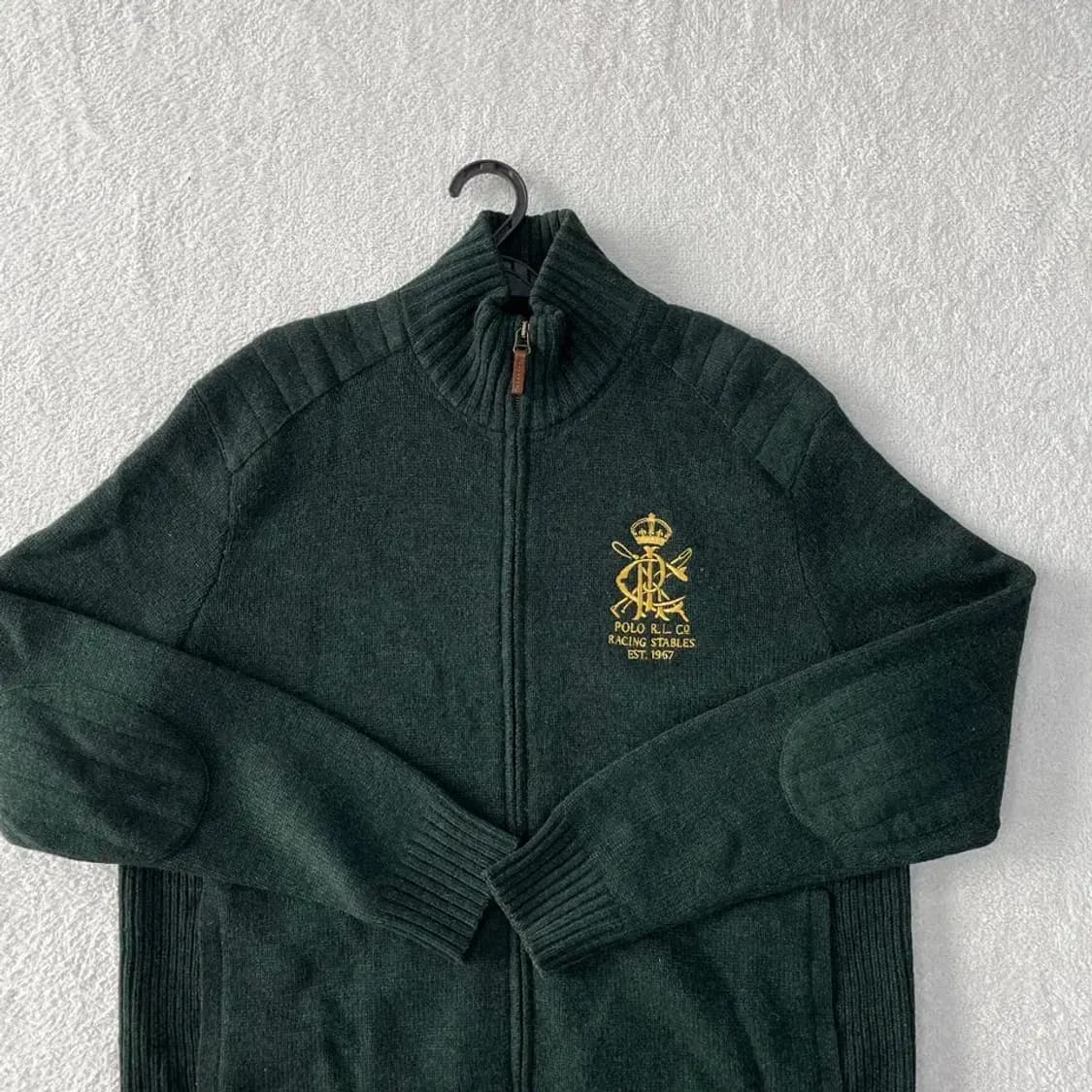 XXL 폴로 남성 울 니트집업 자켓 상품이미지2