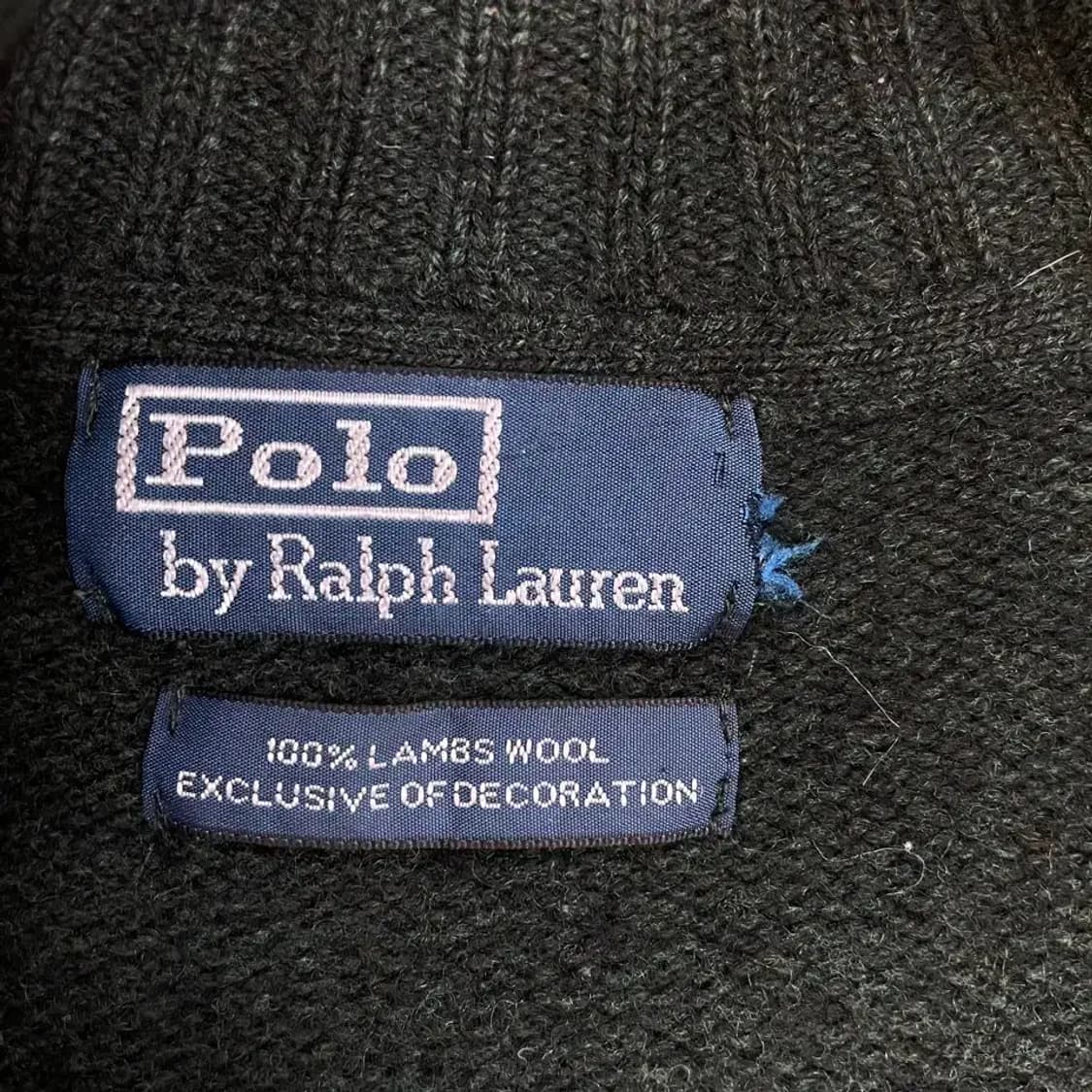 XXL 폴로 남성 울 니트집업 자켓 상품이미지4