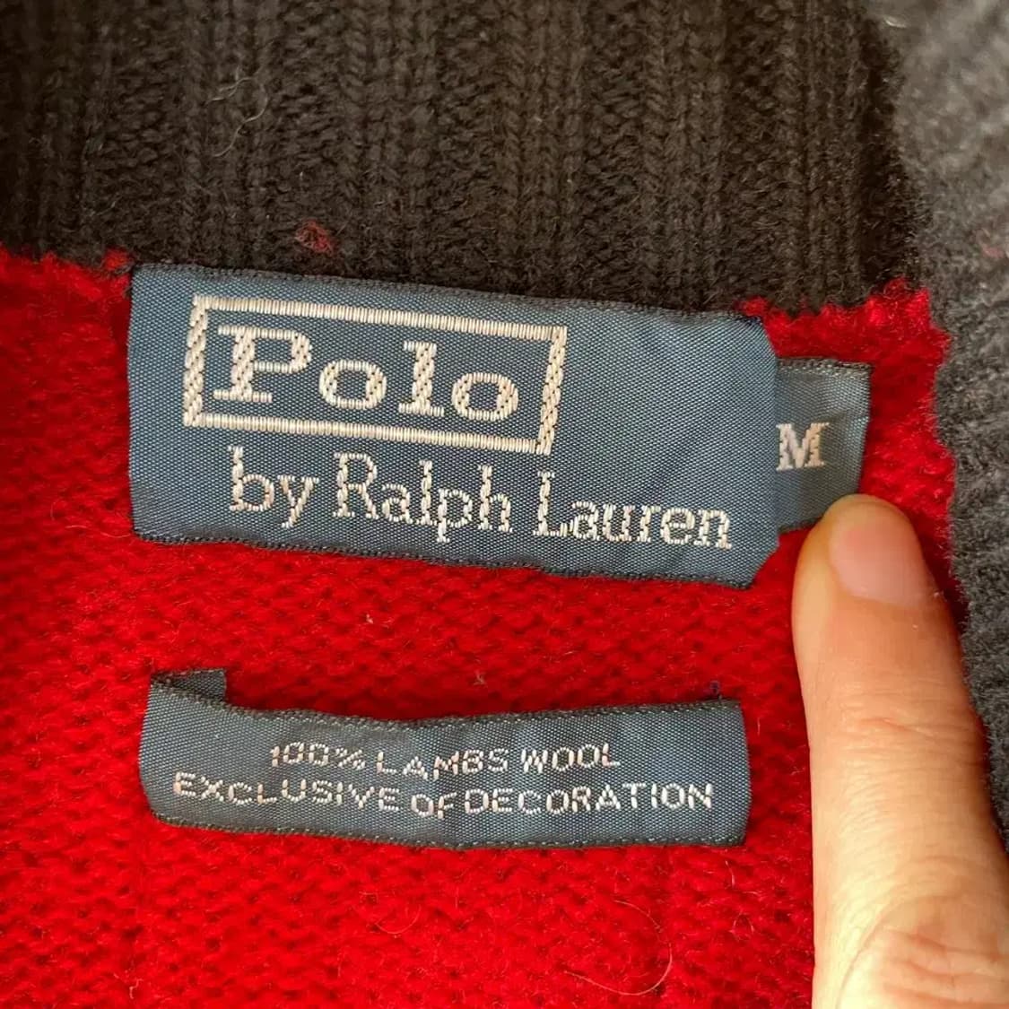 M 폴로 빅포니 램스울 니트집업 빅로고 자켓 스위스 치프키프 상품이미지6