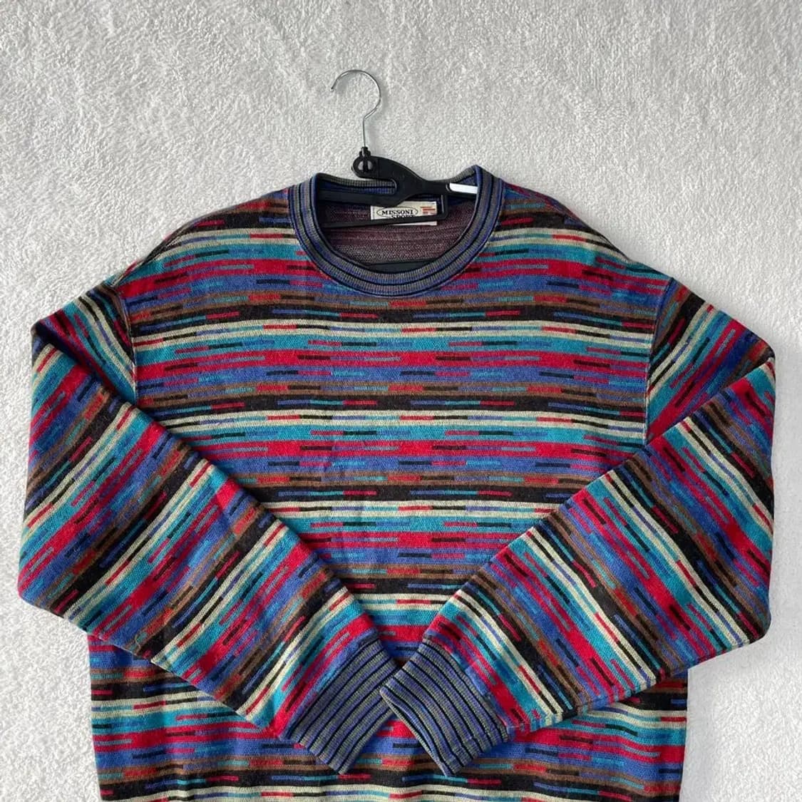 미쏘니 패턴 니트 100-105 L 상품이미지2