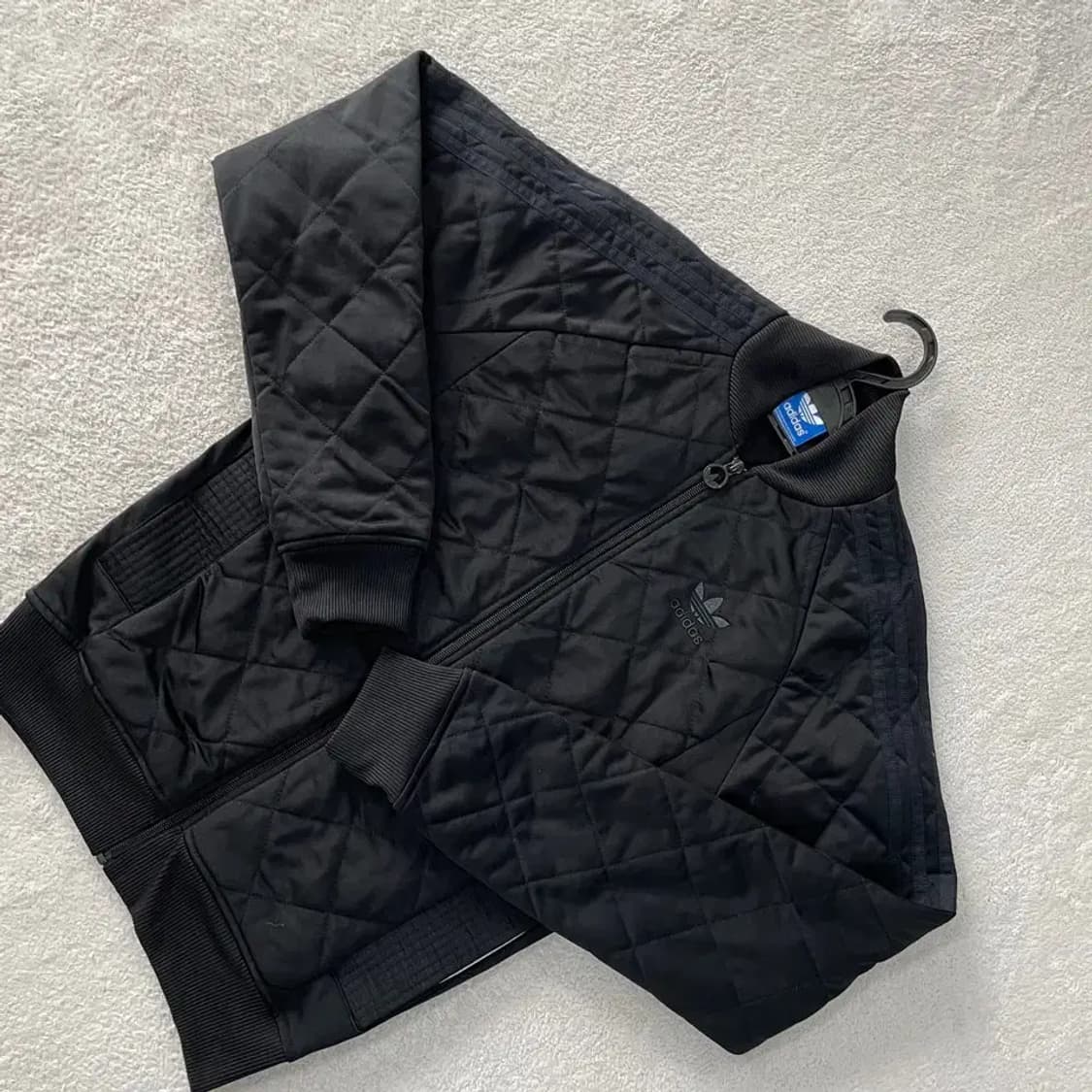 S 아디다스 퀼팅 패디드 자켓 블랙 90 유로파 상품이미지3