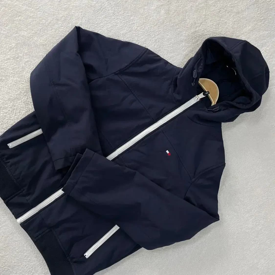 M 타미힐피거 누빔 기모 후드쉘 자켓 95-100 상품이미지3