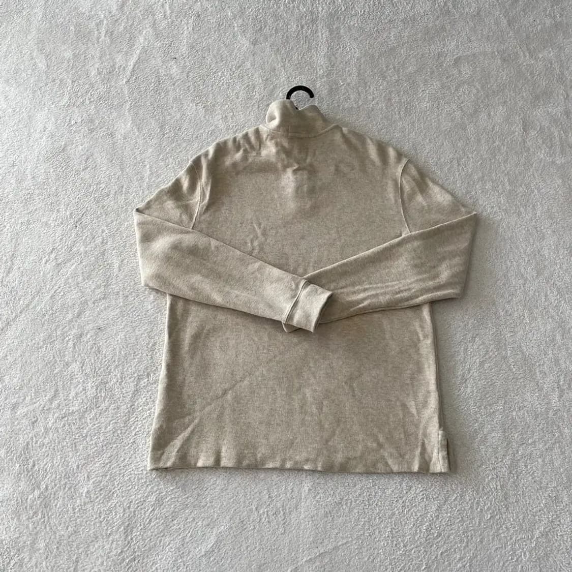 M 폴로 반집업 하프집 니트 남성 베이지 상품이미지8