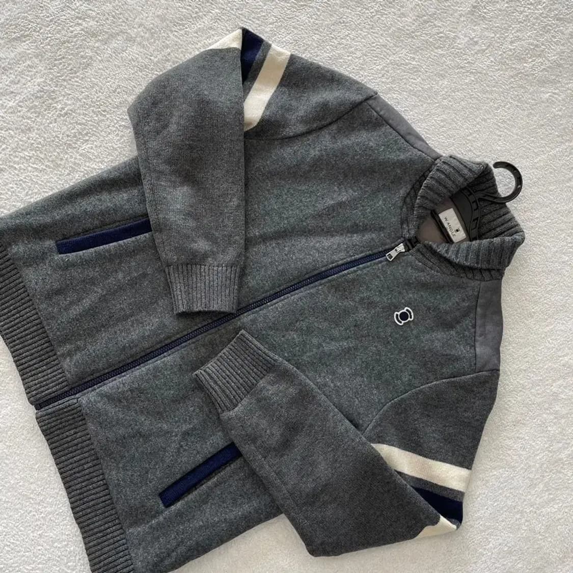 105 와이드앵글 남성 방풍패딩니트집업 자켓 XL 상품이미지3