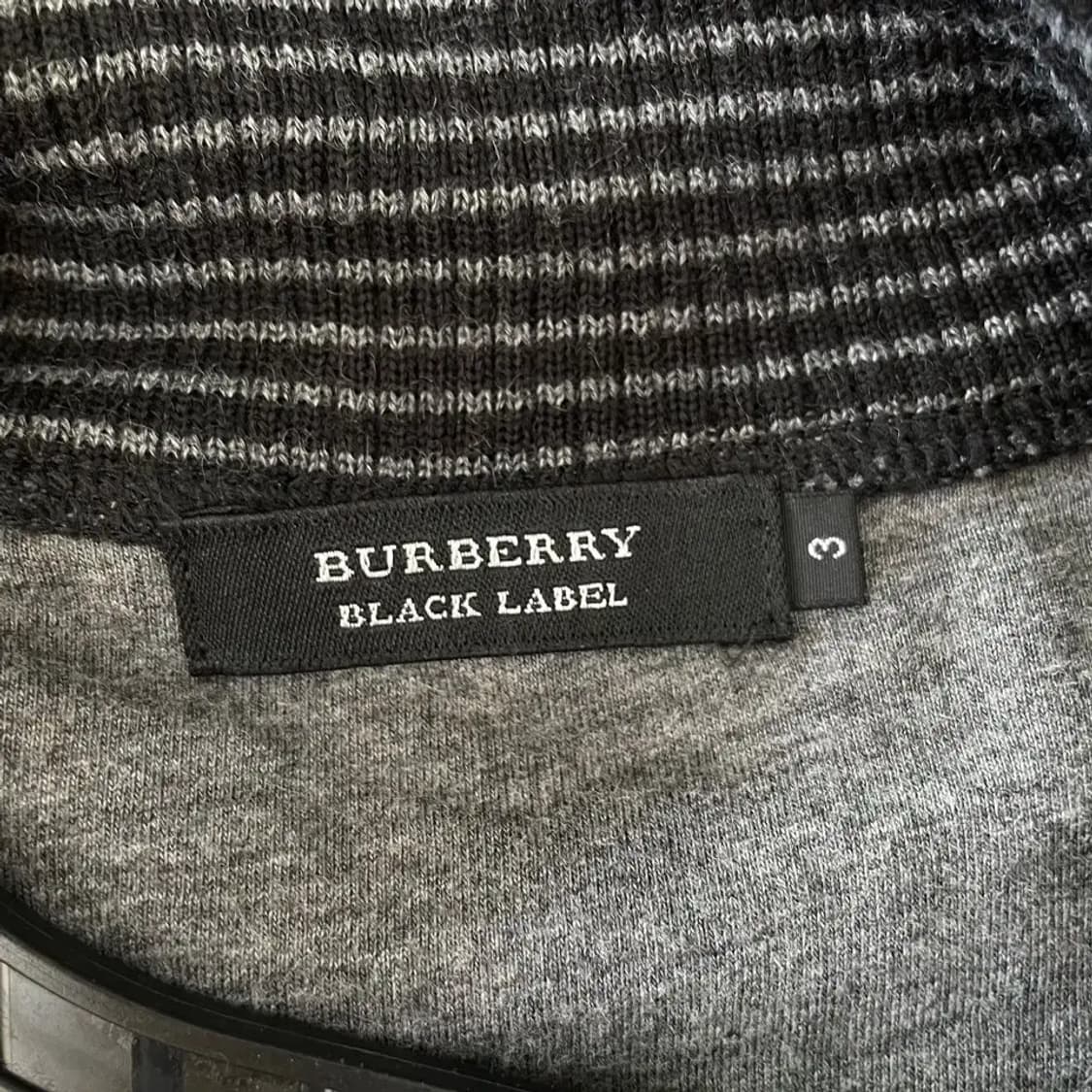M 버버리 블랙라벨 니트집업 자켓 남성 95 상품이미지4