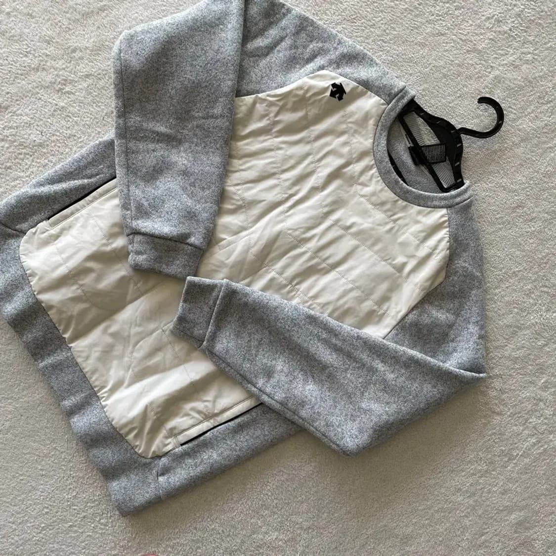 L 데상트 패딩 기모 후리스 맨투맨 100 상품이미지3